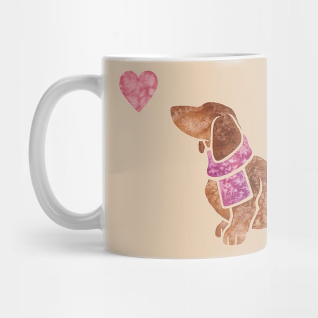 Smooth-haired Dachshund by animalartbyjess